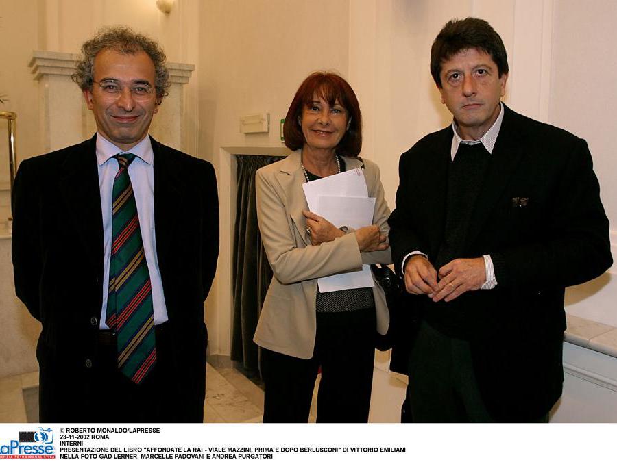 © Roberto Monaldo/LAPRESSE 28-11-200 FOTO Gad  Lerner, Marcelle Padovani e Andrea Purgatori