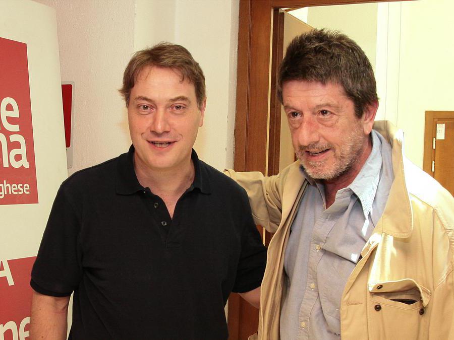 Foto Cosima Scavolini/Lapresse 09-06-2011 Roma Corrado Guzzanti Andrea Purgatori