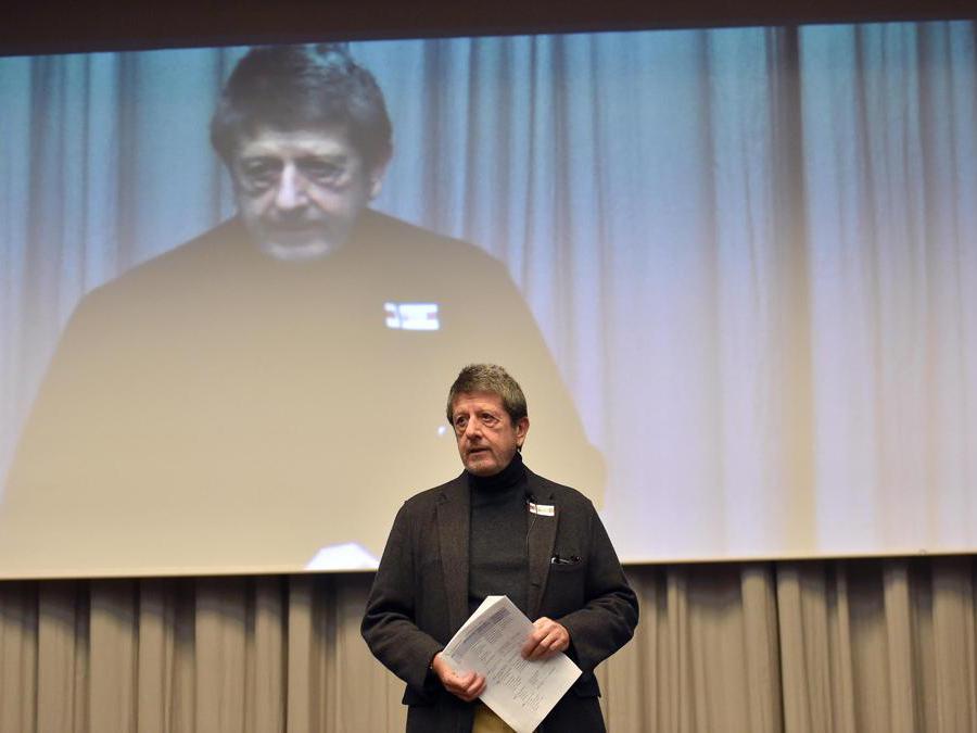 Andrea Purgatori durante la convention 'La prossima Roma', Roma, 28 novembre 2015. ANSA/ETTORE FERRARI
