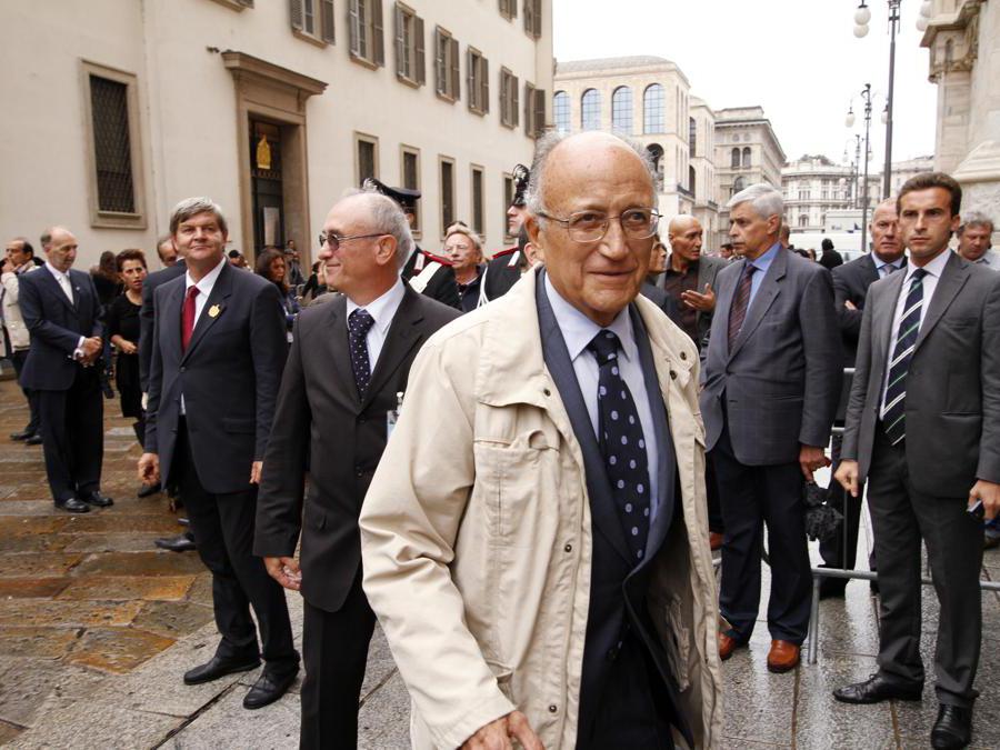 Milano, Funerali solenni per il cardinale Carlo Maria Martini in Duomo, nella foto Francesco-Saverio Borrelli  - 2012 (Agf)