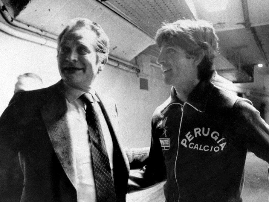Giampiero Boniperti e Paolo Rossi nel 1980  (Juventus FC - Archive/Juventus FC via Getty Images)