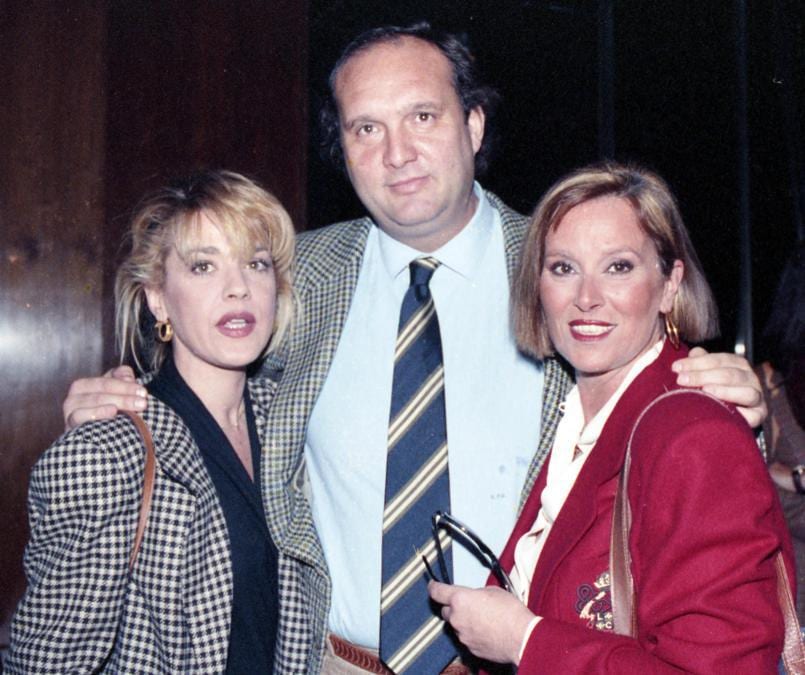 Nella foto Ilaria Moscato,Giampiero Galeazzi e Paola Perissi, Roma, 13 marzo 1991. (Ansa)