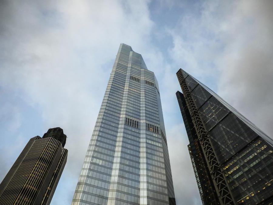 Da sinistra la  42 Tower, 22 Bishopsgate e la Leadenhall Building. Londra. (AFP)