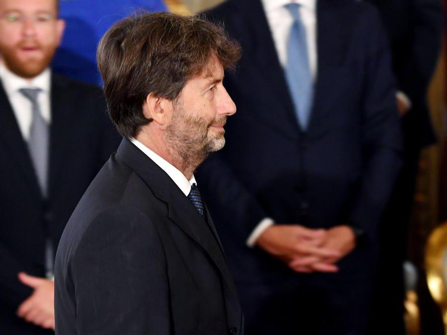 Il ministro della Cultura , Dario Franceschini. (Photo by Andreas SOLARO / AFP)