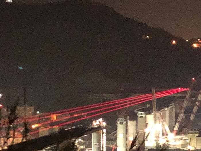 Il ponte di Genova tricolore (tutte le sere)
