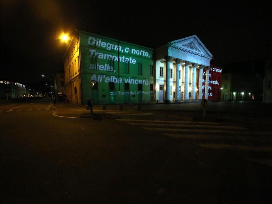 Il Teatro Sociale di  Como (ANSA / MATTEO BAZZI)