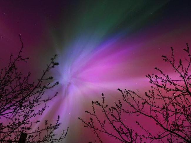 L’aurora boreale causata dalla tempesta solare