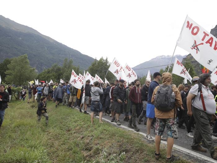 La manifestazione No Tav in Val Susa