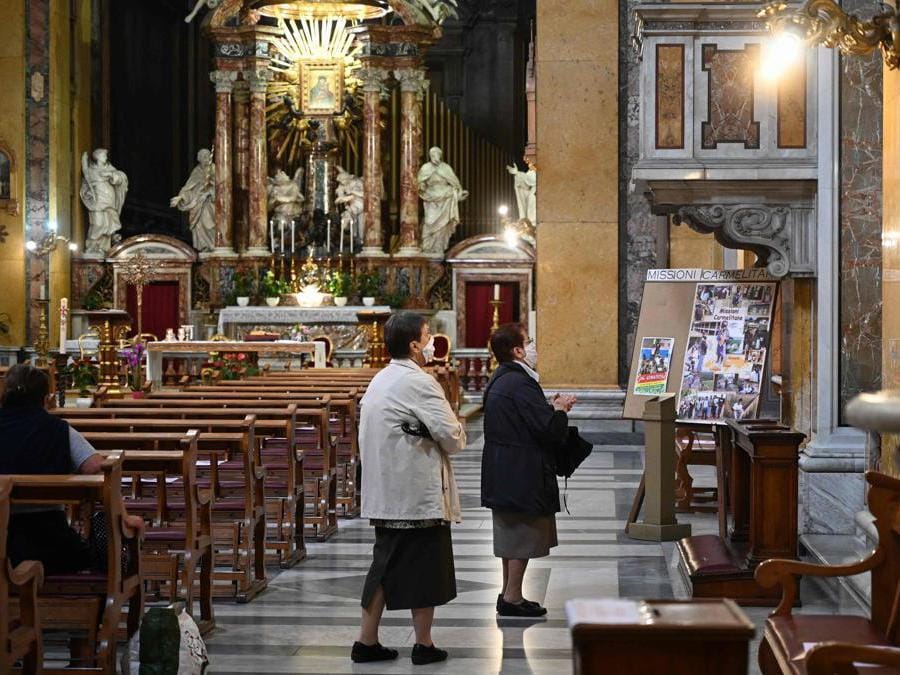 Chiesa di Santa Maria in Traspontina a Roma (Foto Vincenzo Pinto / AFP)