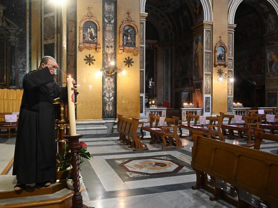 Chiesa di Santa Maria in Traspontina a Roma (Foto Vincenzo Pinto / AFP)