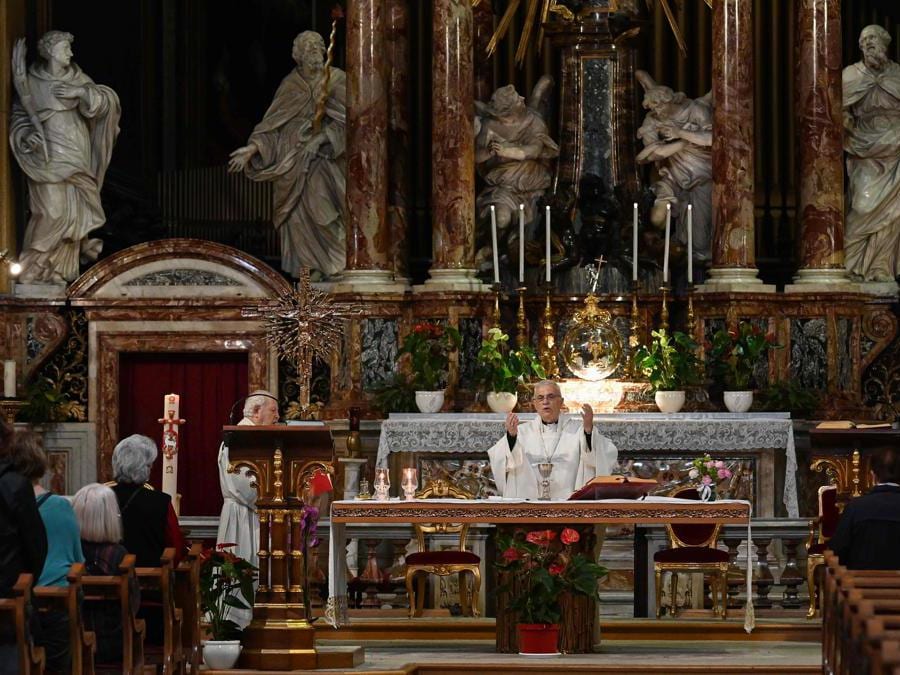 Chiesa di Santa Maria in Traspontina a Roma (Foto Vincenzo Pinto / AFP)