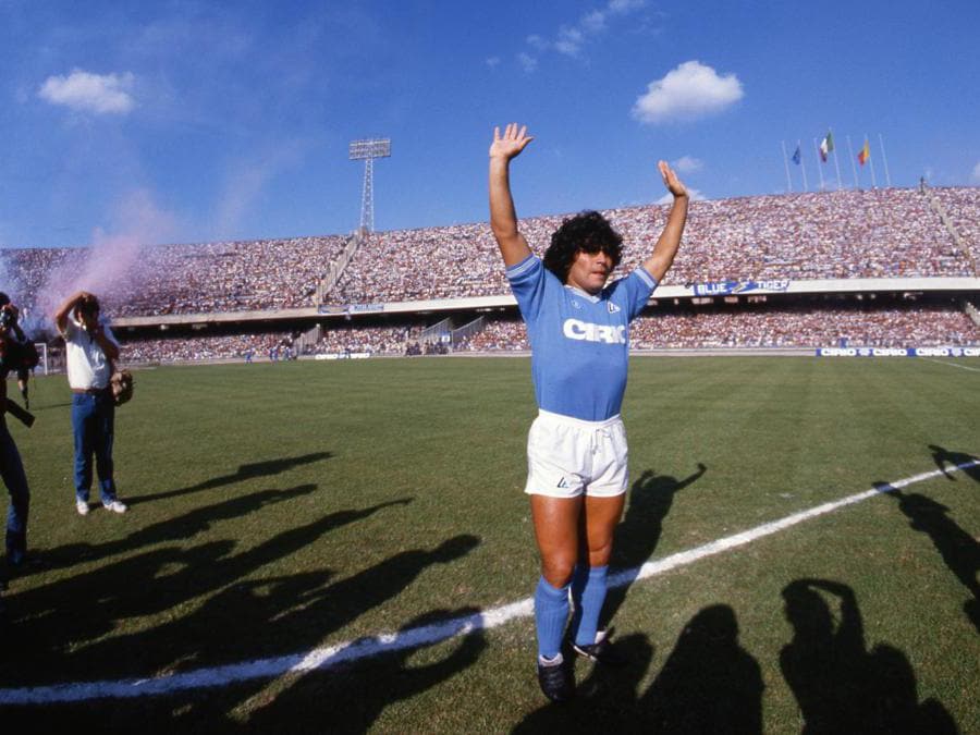 Il debutto di Diego Armando Mardona con la maglia del Napoli 1984 (Alain de Martignac/Ipp)