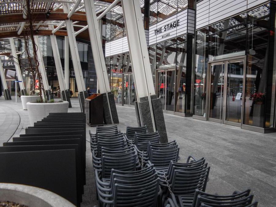 Piazza Gae Aulenti. (Ansa / matteo corner) 