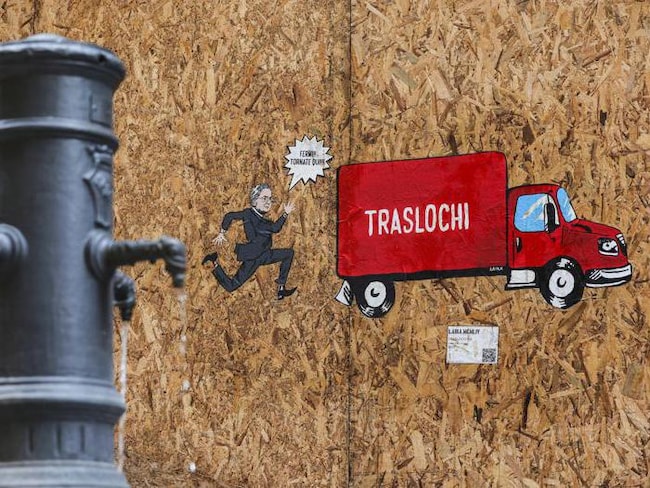 Quirinale: a Roma compare il murales “Trasloco Bis”