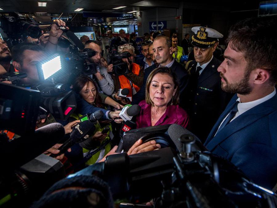 Nella foto Paola de Micheli ministro infrastrutture e trasporti (Carlo Cozzoli/Fotogramma)