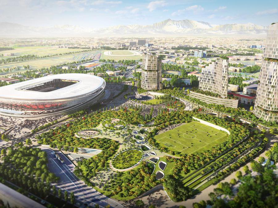 Il progetto «Due Anelli» firmato da llo studio milanese-americano Manica Architecture-Sportium
