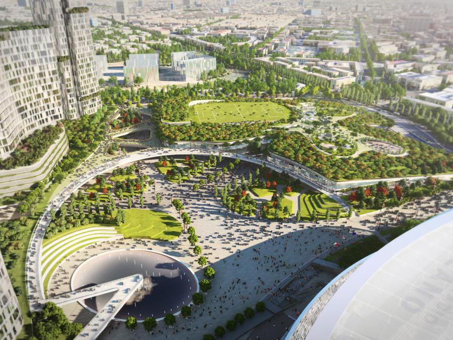 Il progetto «Due Anelli» firmato da llo studio milanese-americano Manica Architecture-Sportium