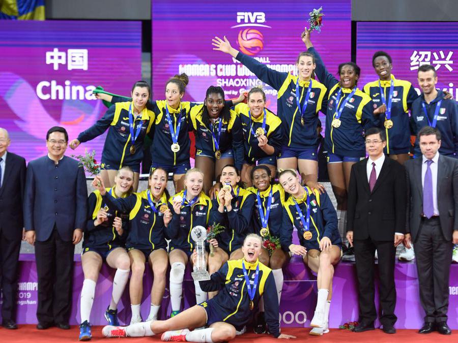 DICEMBRE. VOLLEY. L’Imoco Conegliano, dopo 27 anni, riporta in Italia, la coppa del mondo per club femminile. Sconfitta in finale l’Eczacibasi Istanbul per 3 set a 1. Paola Egonu, eletta miglior giocatrice della manifestazione. (Afp)