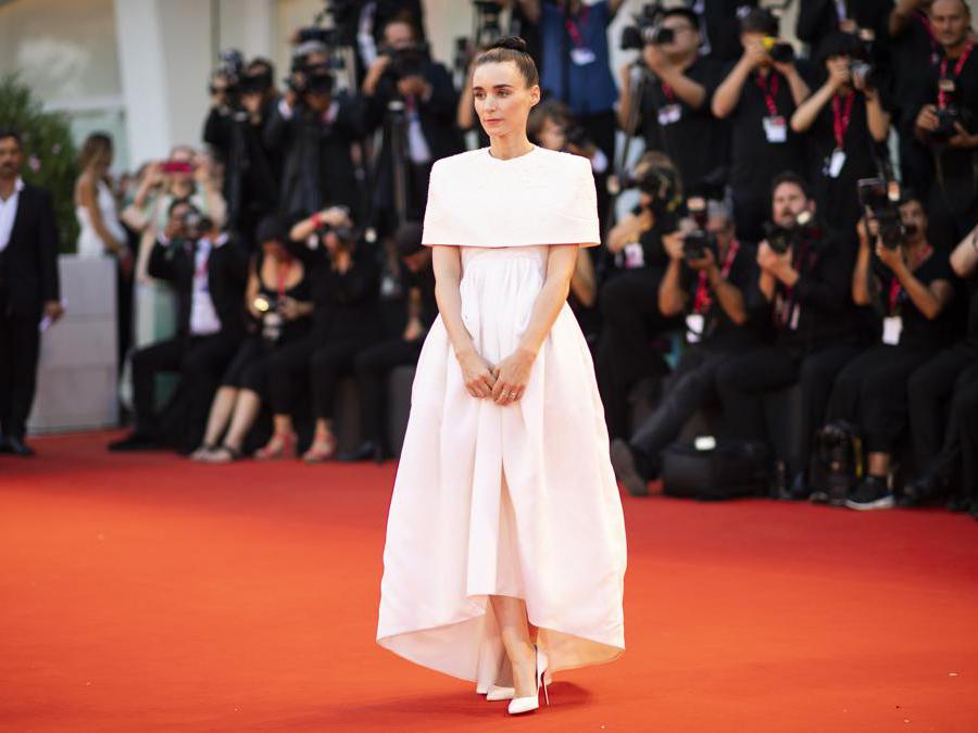 Rooney Mara in Givenchy Haute Couture (Photo by Arthur Mola/Invision/AP)
