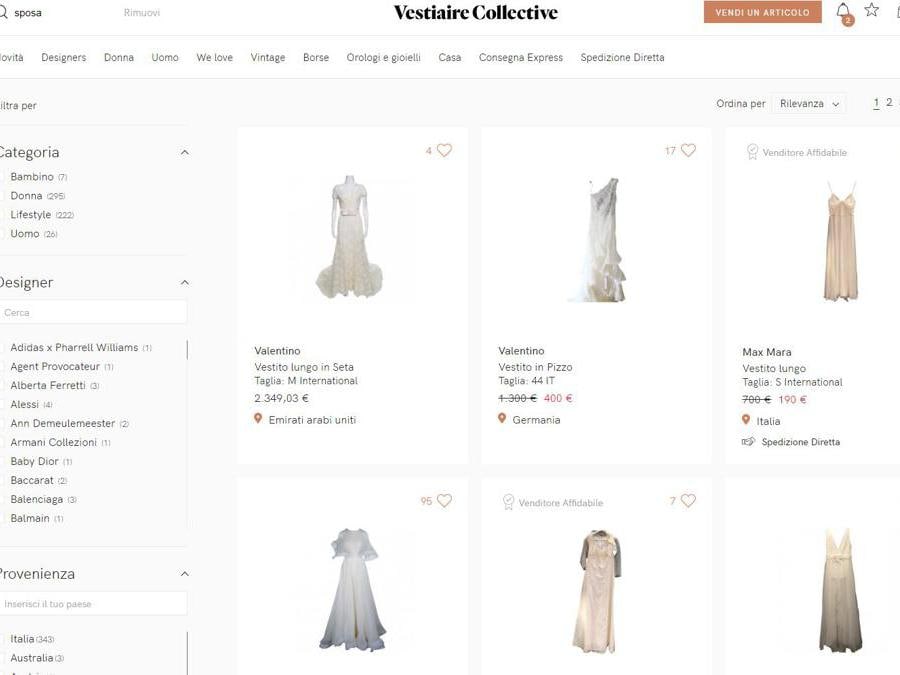 Abiti second hand su Vestiaire Collective 