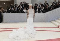 Doja Cat  in Oscar de la Renta (Photo by Evan Agostini/Invision/AP)