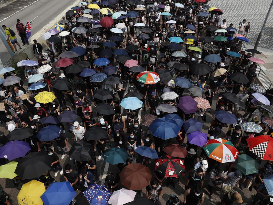 Marcia di protesta a Hong Kong, 24 agosto 2019 (Epa)