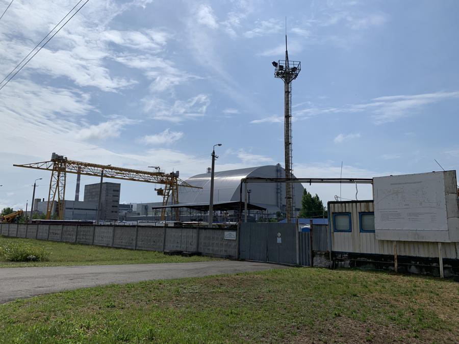 L'arco di acciaio ha trasformato il panorama della centrale