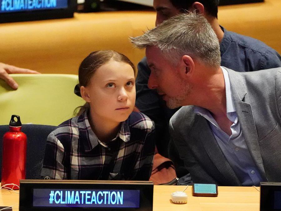 New York City.  Youth Climate Summit. Greta Thunberg (Reuters)