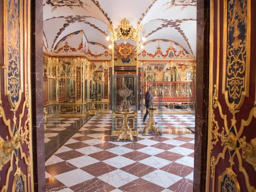 La sala delle volte verdi di Dresda. (Photo by Sebastian Kahnert / dpa / AFP) / Germany OUT