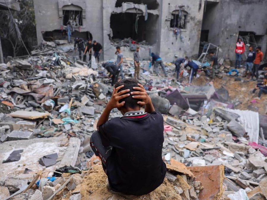 (Photo by Mohammed ABED / AFP)