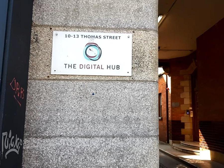 La sede di Digital Hub nel nuovo distretto tecnologico di Dublino nell'area della Guinness