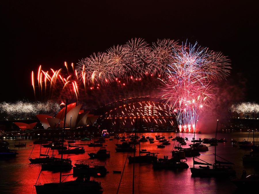 Sydneyic Harbour Bridge . (Photo by SAEED KHAN / AFP)