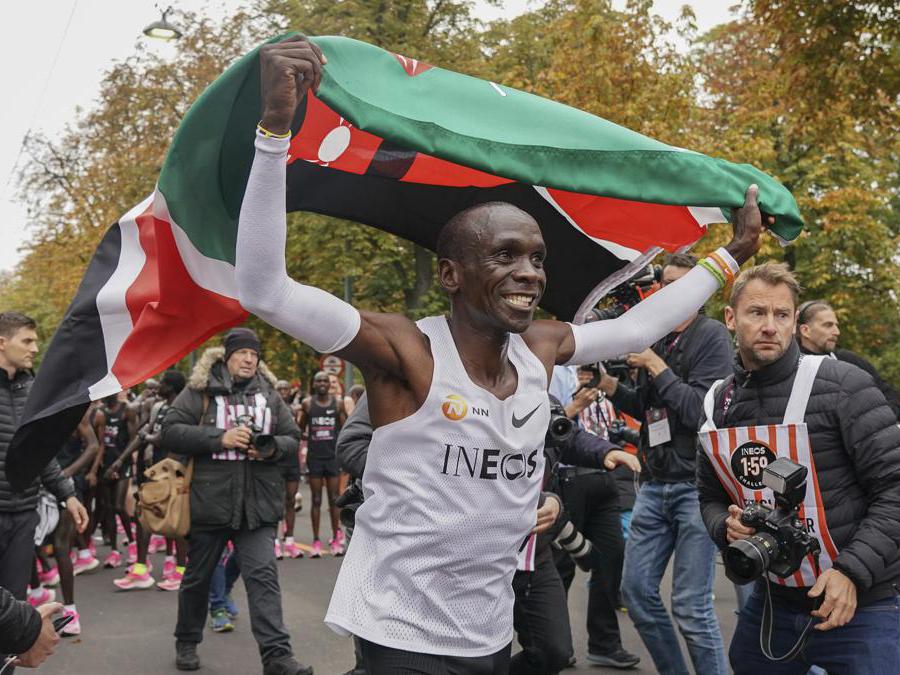 (Jed Leicester/The INEOS 1:59 Challenge via AP)