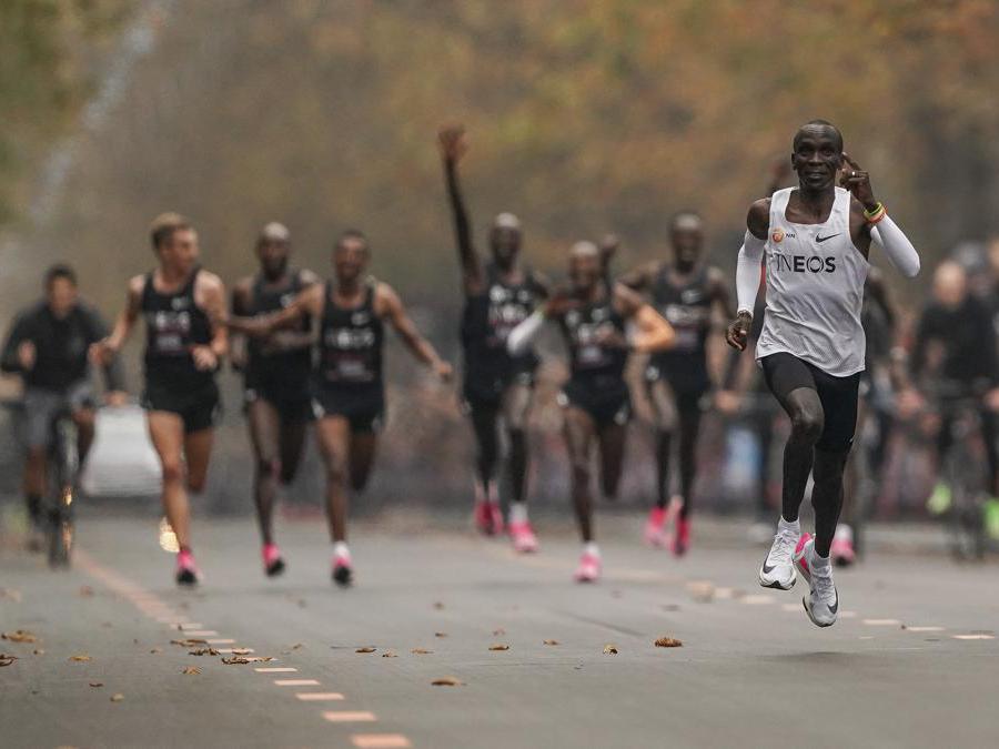 (Jed Leicester/The INEOS 1:59 Challenge via AP)