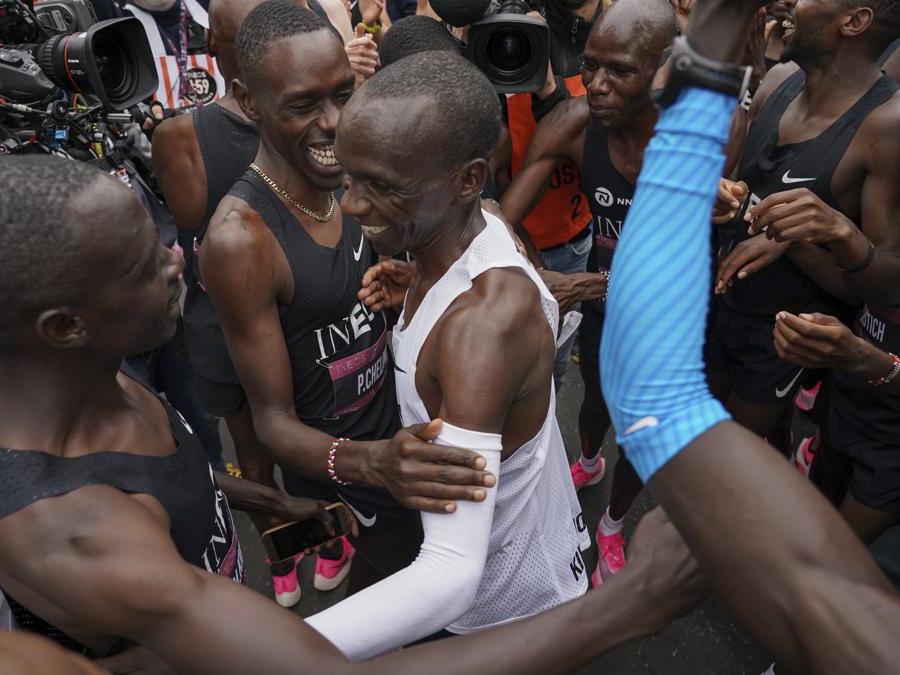 (Jed Leicester/The INEOS 1:59 Challenge via AP)