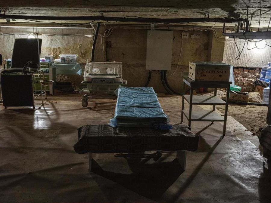 Un rifugio a Leopoli (AP Photo/Nariman El-Mofty)