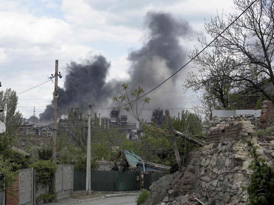 Mariupol  (Photo by STRINGER / AFP)
