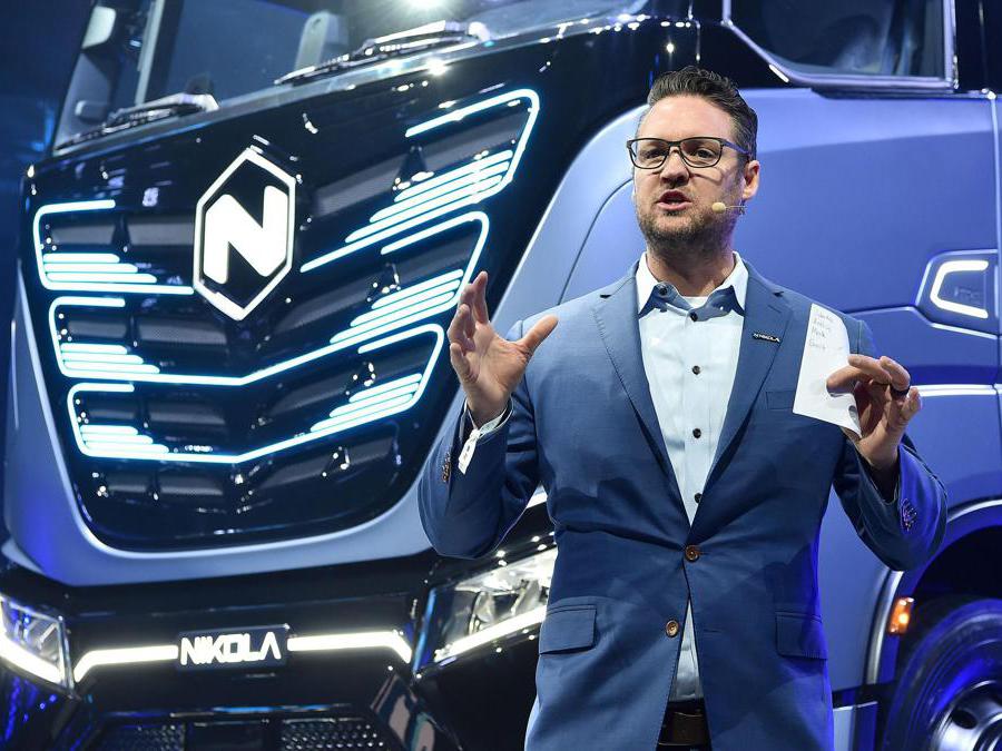 Trevor Milton CEO NIkola durante la serata di presentazione dei nuovi veicoli presso le OGR, Torino, 2 Dicembre 2019 ANSA/ ALESSANDRO DI MARCO