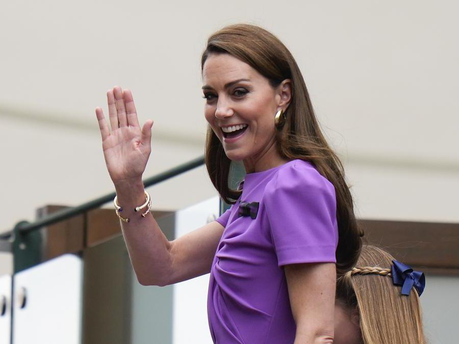 La principessa Kate a Wimbledon. (EPA)