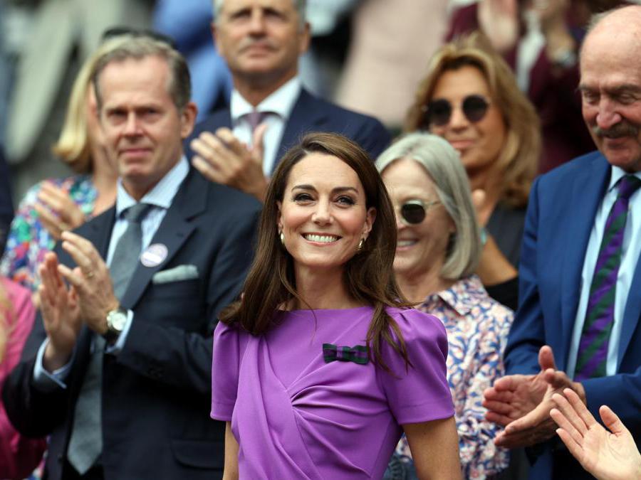 La principessa Kate a Wimbledon. (EPA)