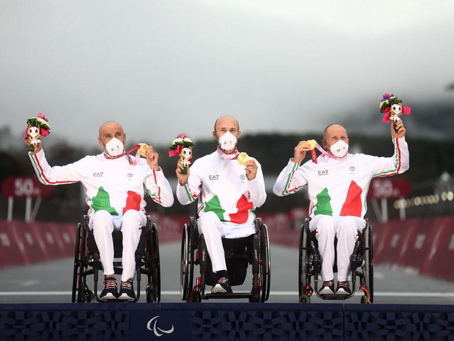 Luca Mazzone, Diego Colombari e  Paolo Cecchetto. (Reuters / Lisi Niesner)