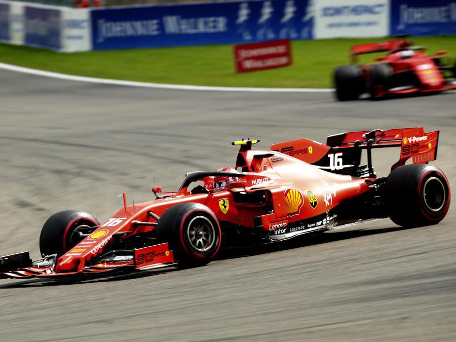 La Ferrari di Charles Leclerc (AP Photo/Francisco Seco)
