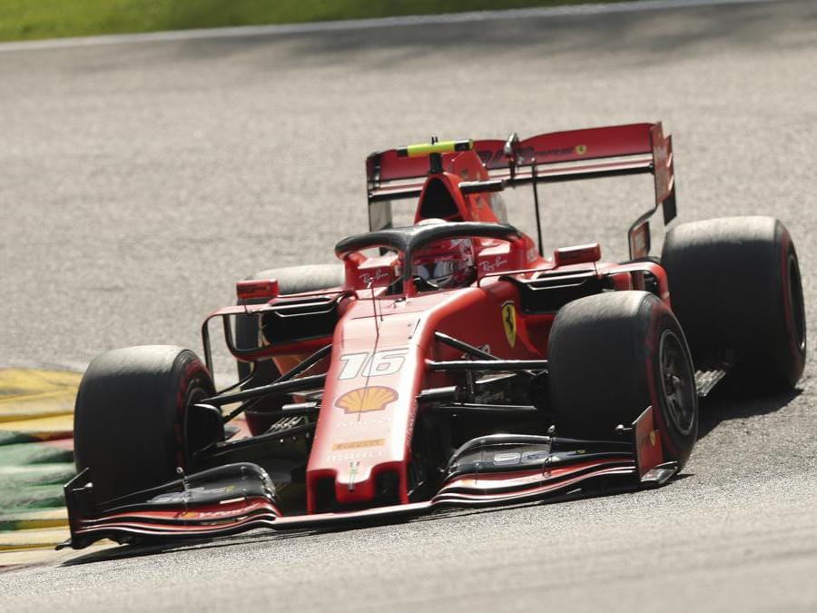 La Ferrari di Charles Leclerc (AP Photo/Francisco Seco)