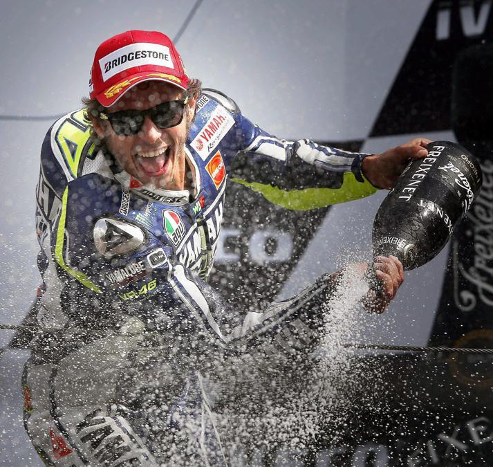 Valentino Rossi al Gp di Assen (Olanda)  ANSA/CATRINUS VAN DER VEEN