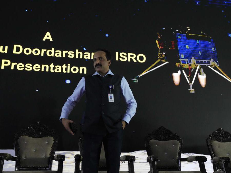 Indian Space Research Organization (ISRO) Chairman S. Somanath (AP Photo/Aijaz Rahi)