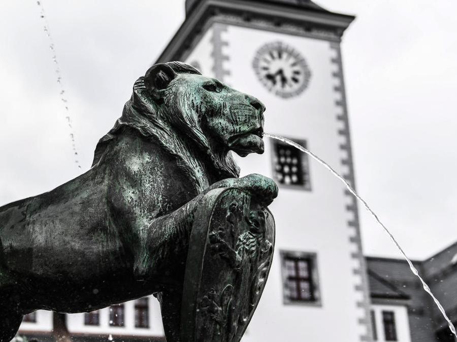 Il Municipio storico di Freiberg, Monti Metalliferi, Germania. EPA/FILIP SINGER