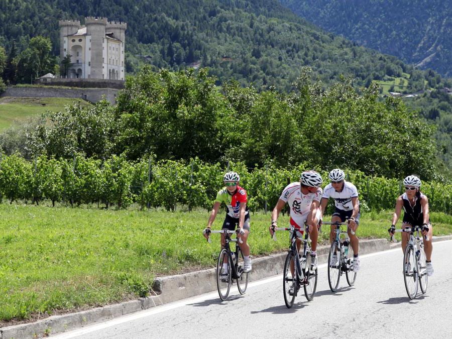 In bici ad Aymavilles