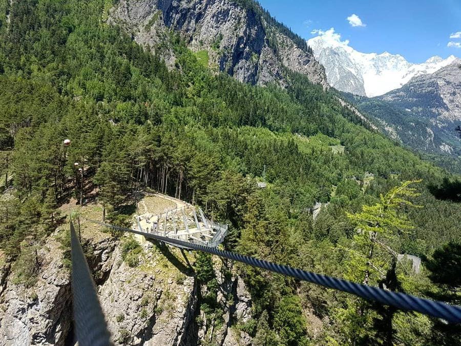 Parco avventura MontBlanc, Zipline (foto Gaetano Madonia)